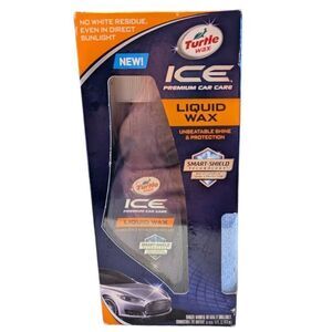 Turtle Wax Ice‎ Premium Car Care Liquid Wax Kit 14 oz Shiny Clean Discontinued